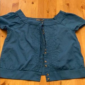 Blue prAna blouse